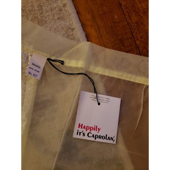 NWT 60s Sheer Yellow Hostess Apron‎ - Picture 3 of 3